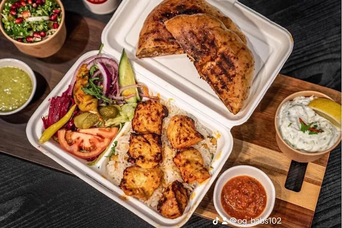 Chicken tikka rice box — a customer favourite
